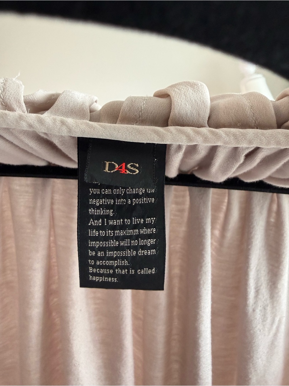 D4S Blush Pink Ruffle Neck Sleeveless Top Fits Small - Picture 5 of 6